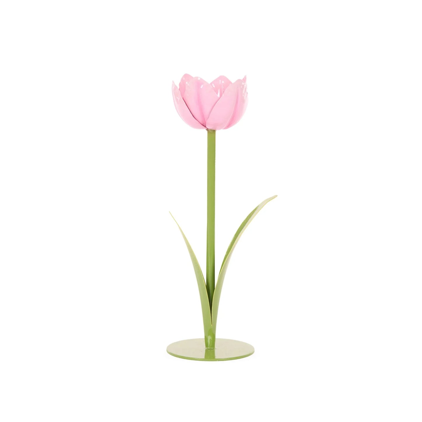 25cm Light Pink Tulip Candle Holder