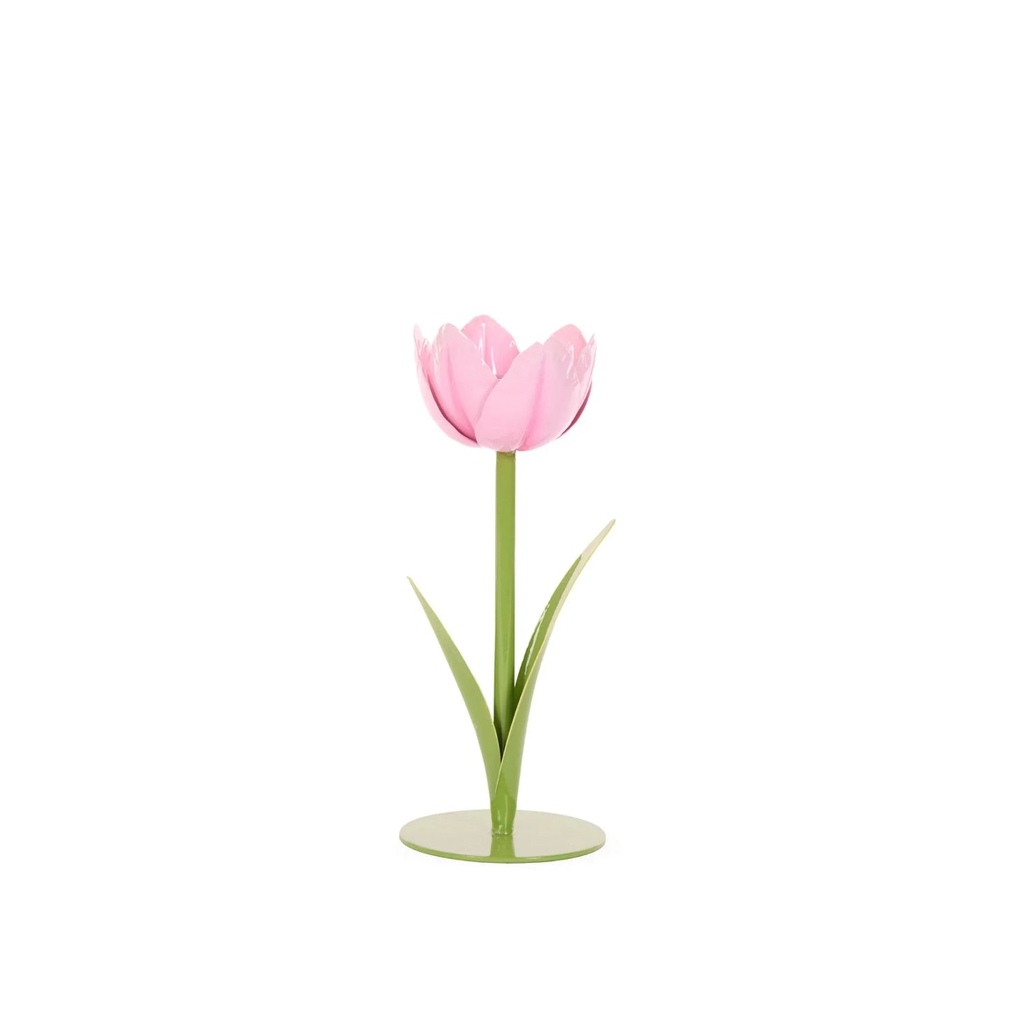 20cm Light Pink Tulip Candle Holder