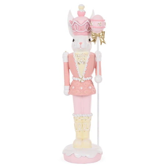 Easter Blossoms Nutcracker With Staff - 46cm