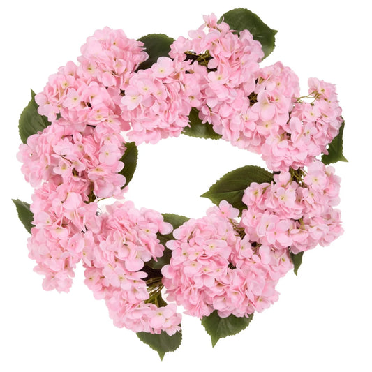 Luxe Pink Hydrangea Wreath - 60cm Diameter