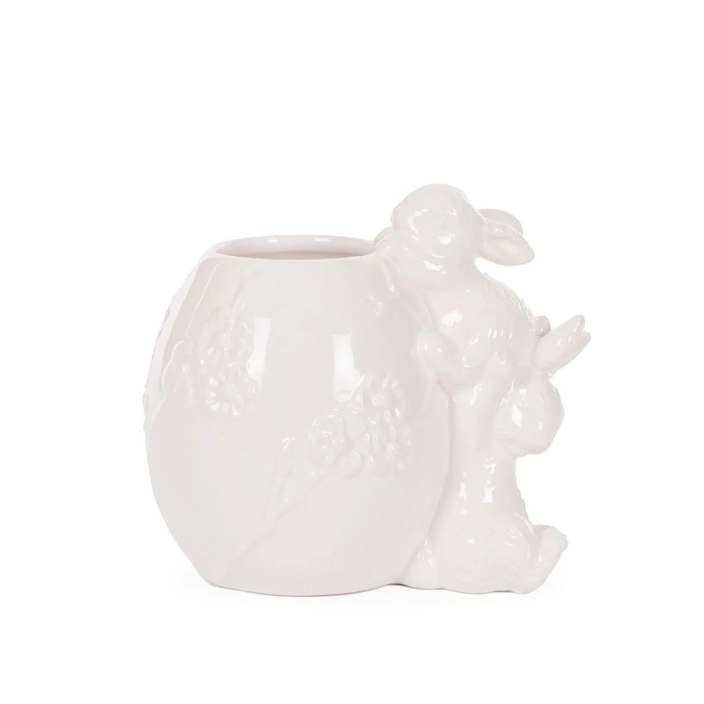 White Bunny Blossom Egg Vase 15cm