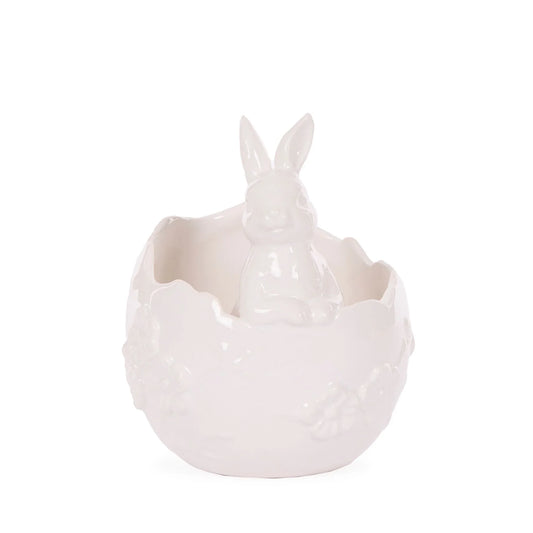 White Bunny Blossom Egg Bowl 15cm