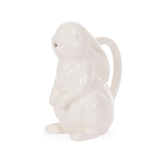White Ceramic Bunny Pitcher 24.5cm