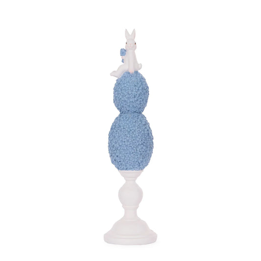 Large Blue Lapin Egg Finial 38cm