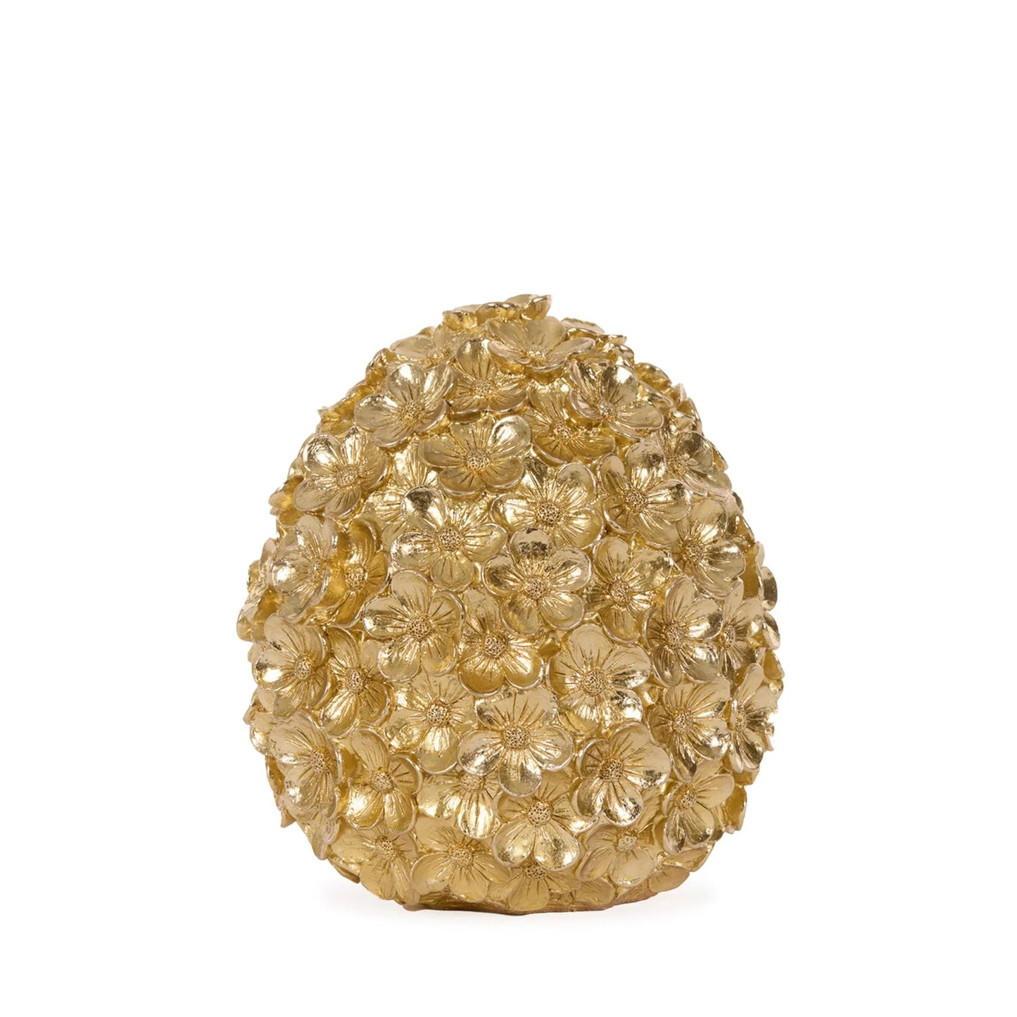 21cm Gold Floral Blossom Egg