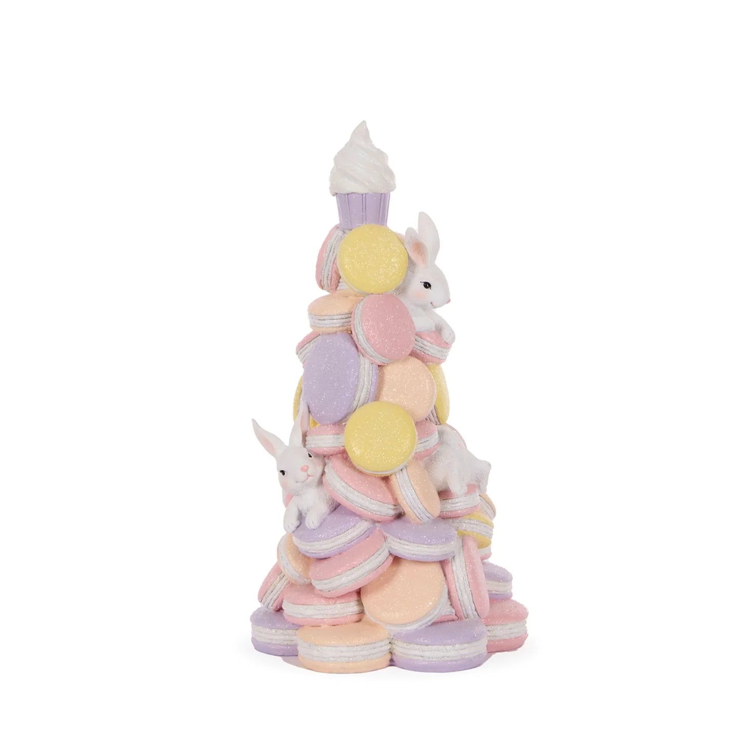 Peachy Bunny Macaron Tree 36cm