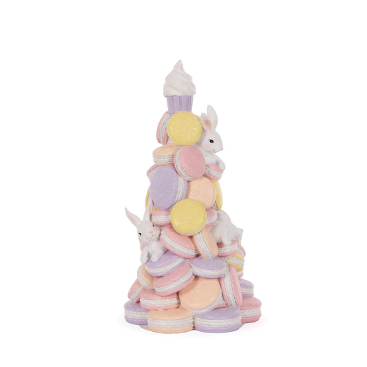 Peachy Bunny Macaron Tree 36cm