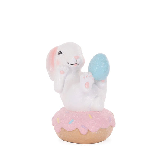 Pink Doughnut Bunny 13.5cm