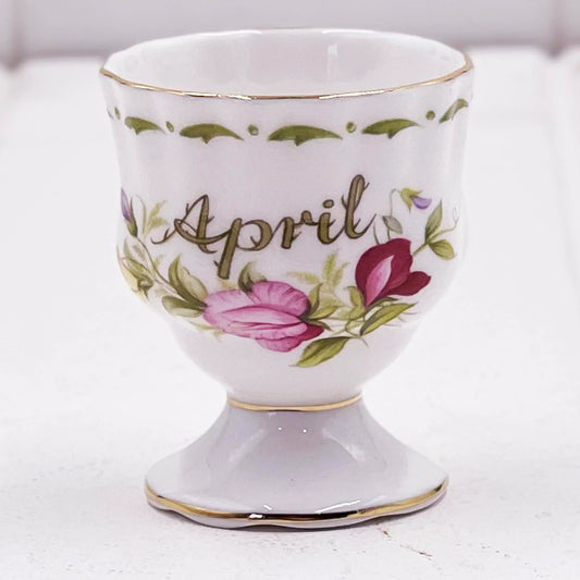 Royal Albert Vintage April Flower of the Month Egg Cup