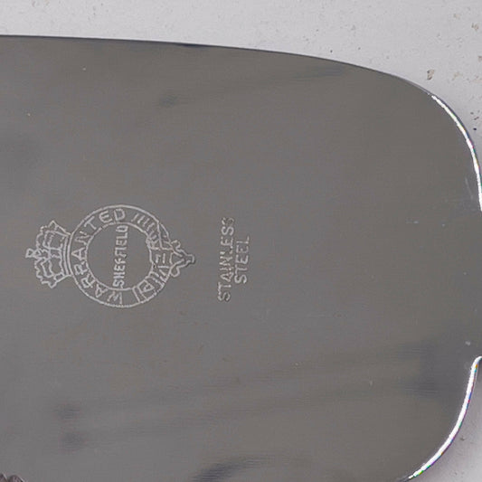 Sheffield Warranted Stainless Steel Cake Server.