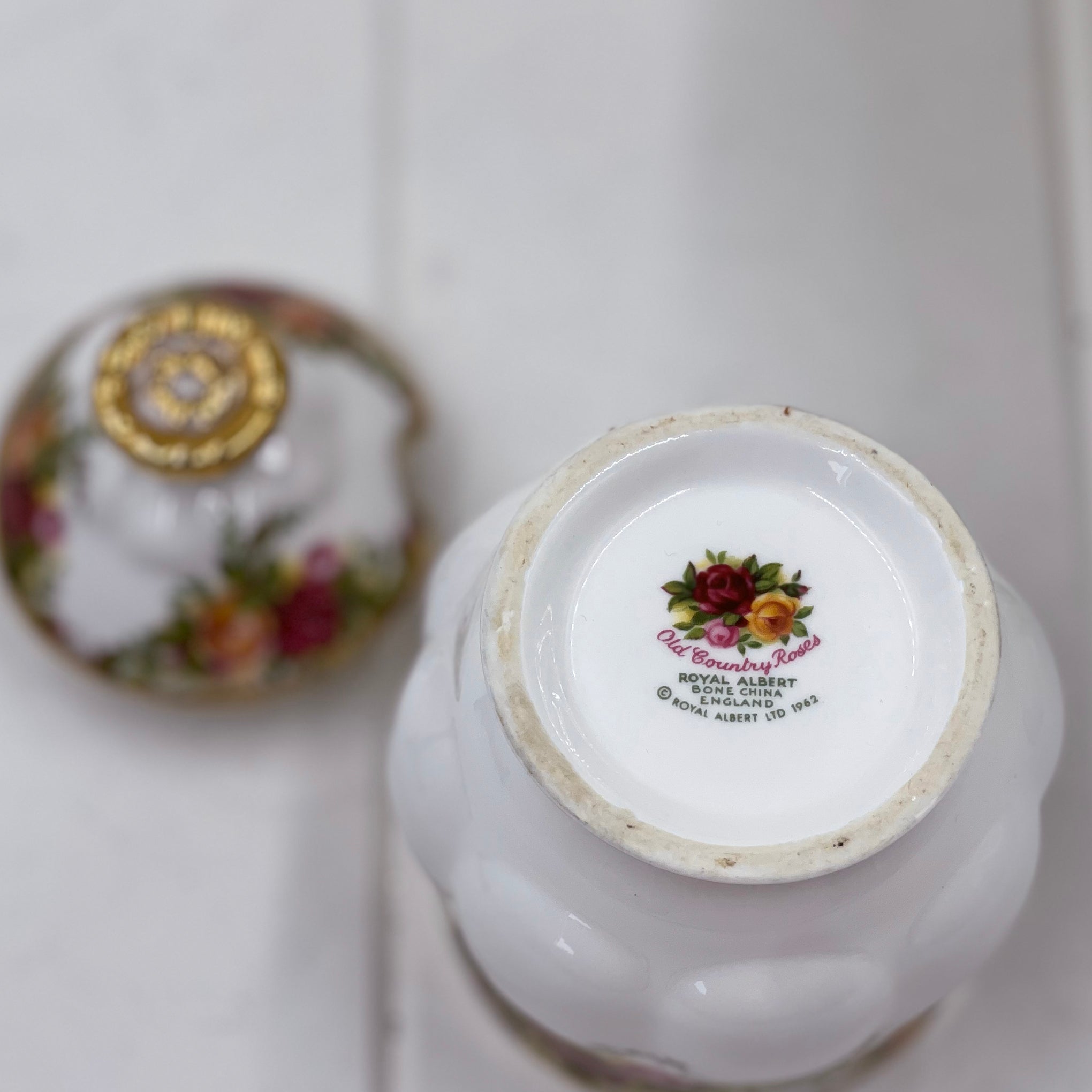 Royal Albert Old Country Roses Preserve/Jam/Honey Pot