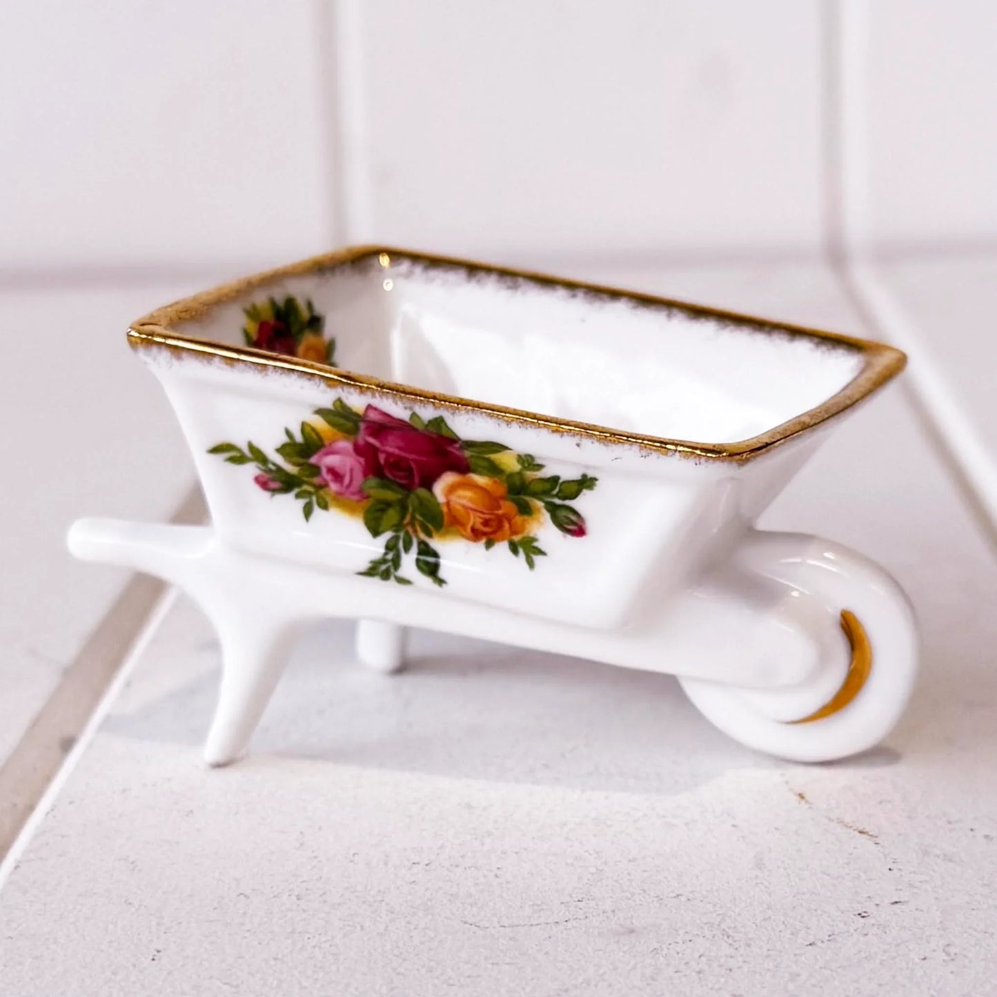 Royal Albert Old Country Roses Wheelbarrow