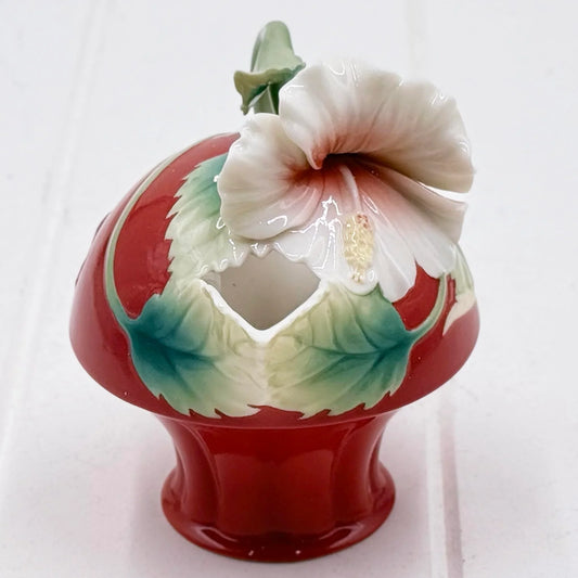 Franz Island Beauty Hibiscus Flower Porcelain Creamer