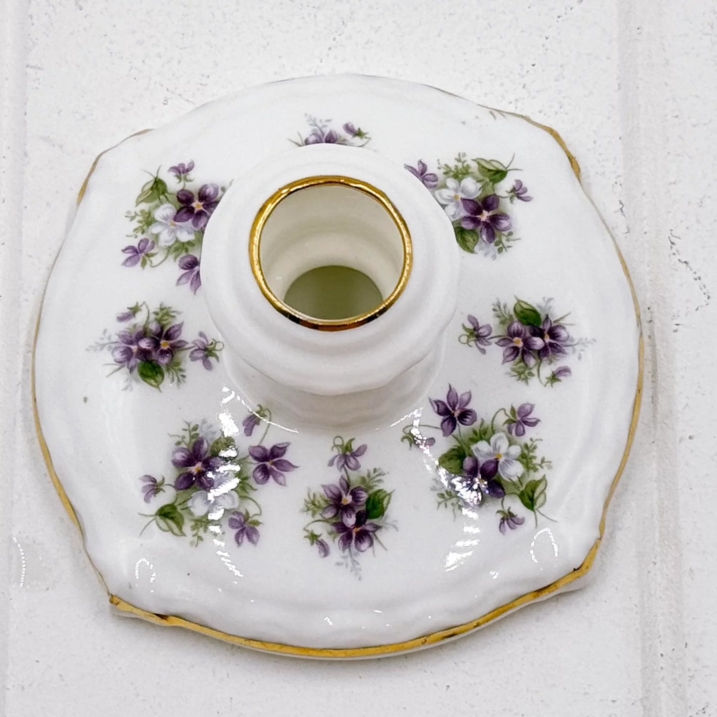 Royal Albert Vintage Sweet Violets Candle Holder