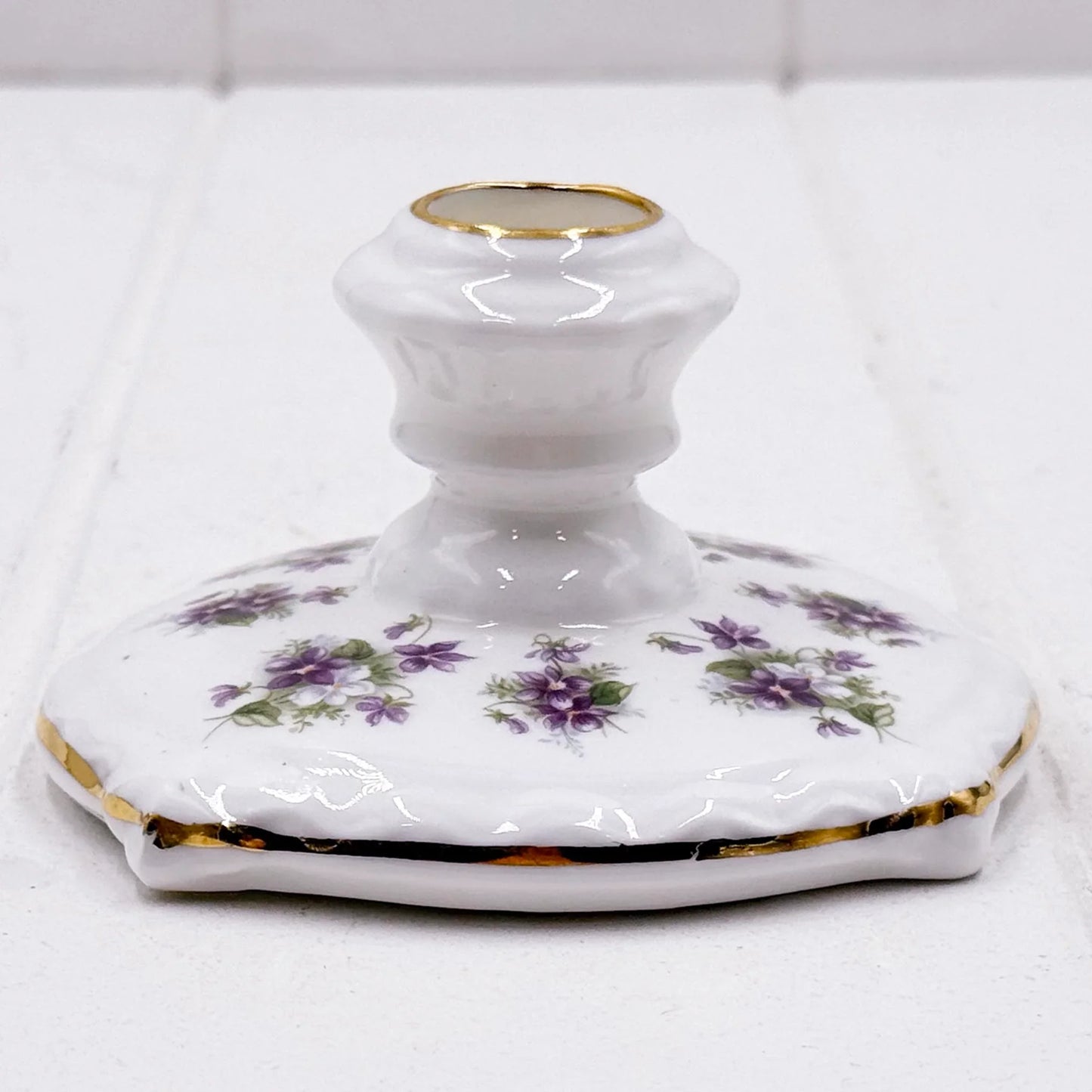 Royal Albert Vintage Sweet Violets Candle Holder