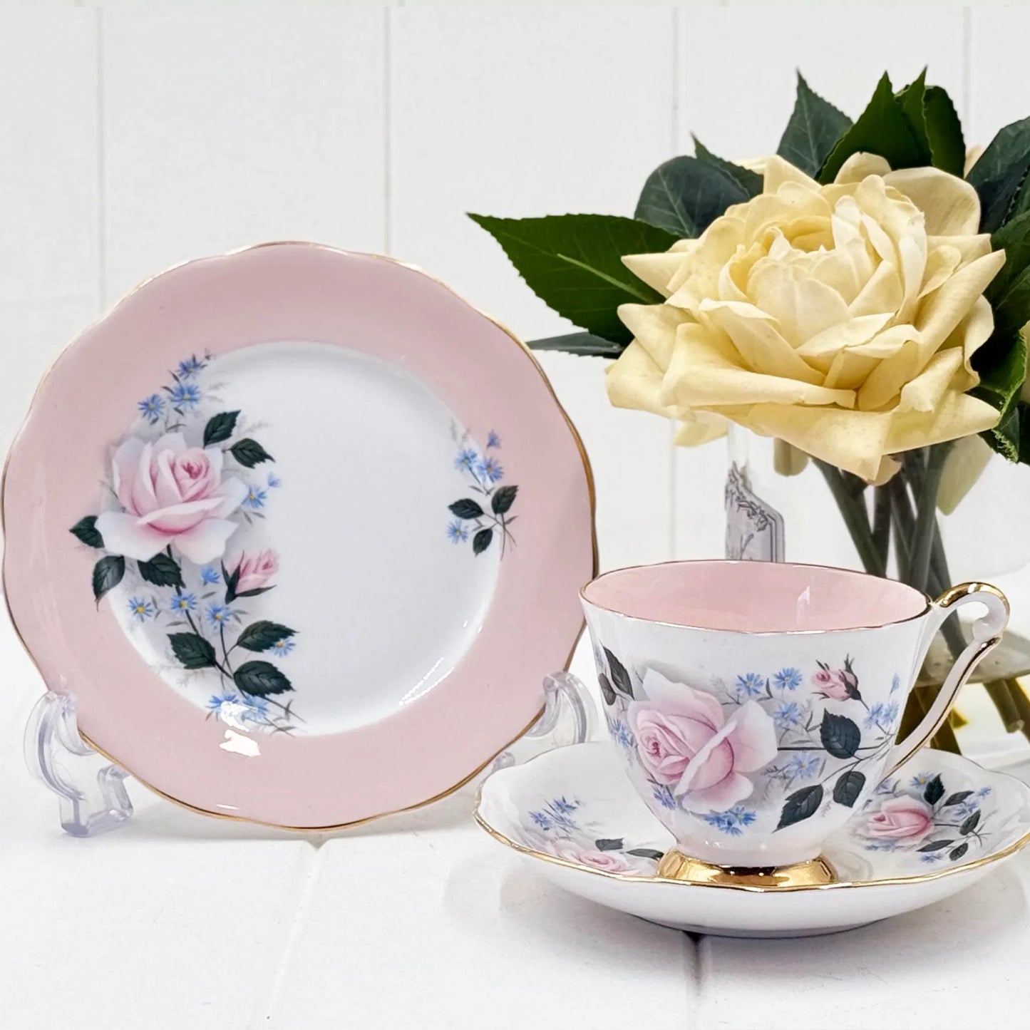 Queen Anne Cherie Delicate Pink Trio