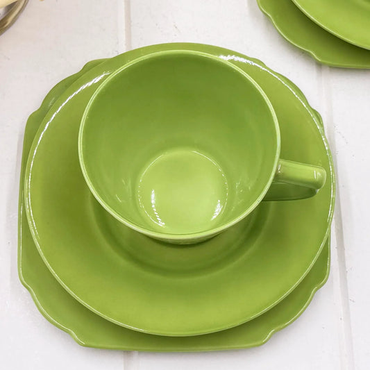 Victoria Fine China Green Trio