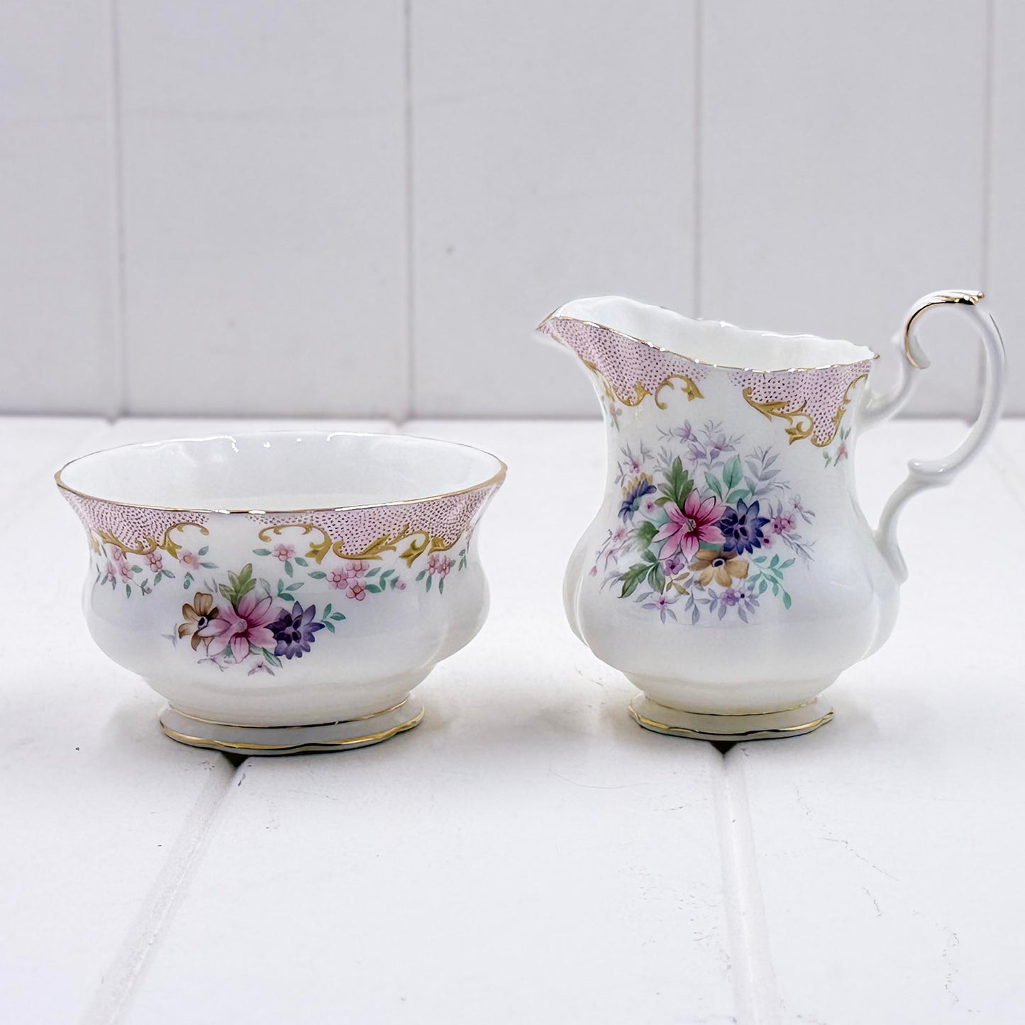Royal Albert Serenity Small Sugar and Creamer Set
