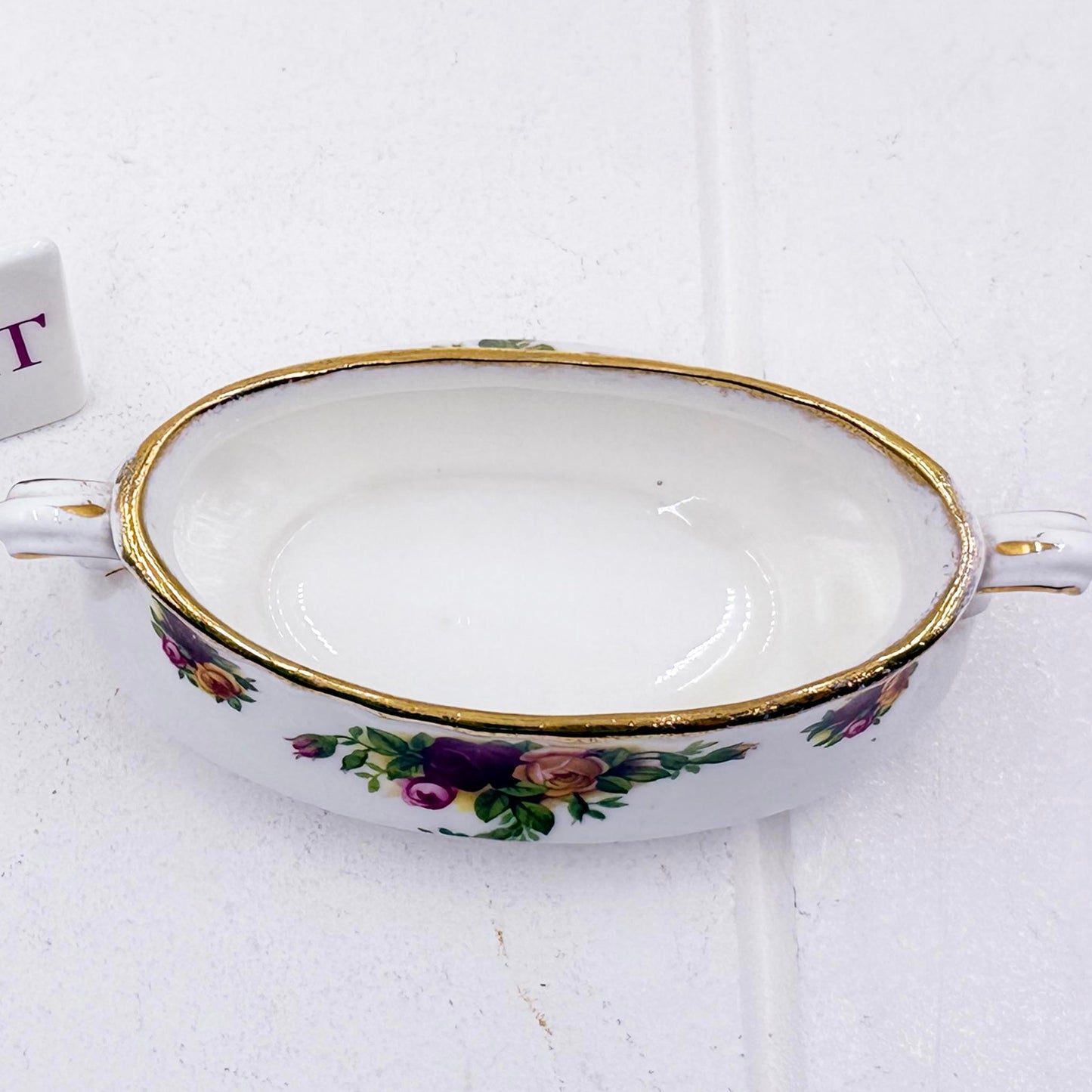 Royal Albert Old Country Roses Mustard Pot
