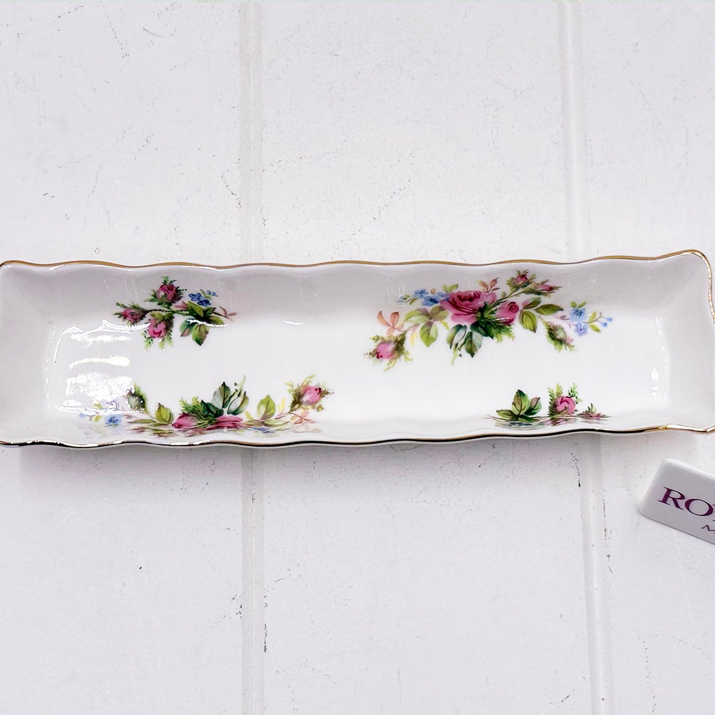 Royal Albert Moss Rose Mint Tray