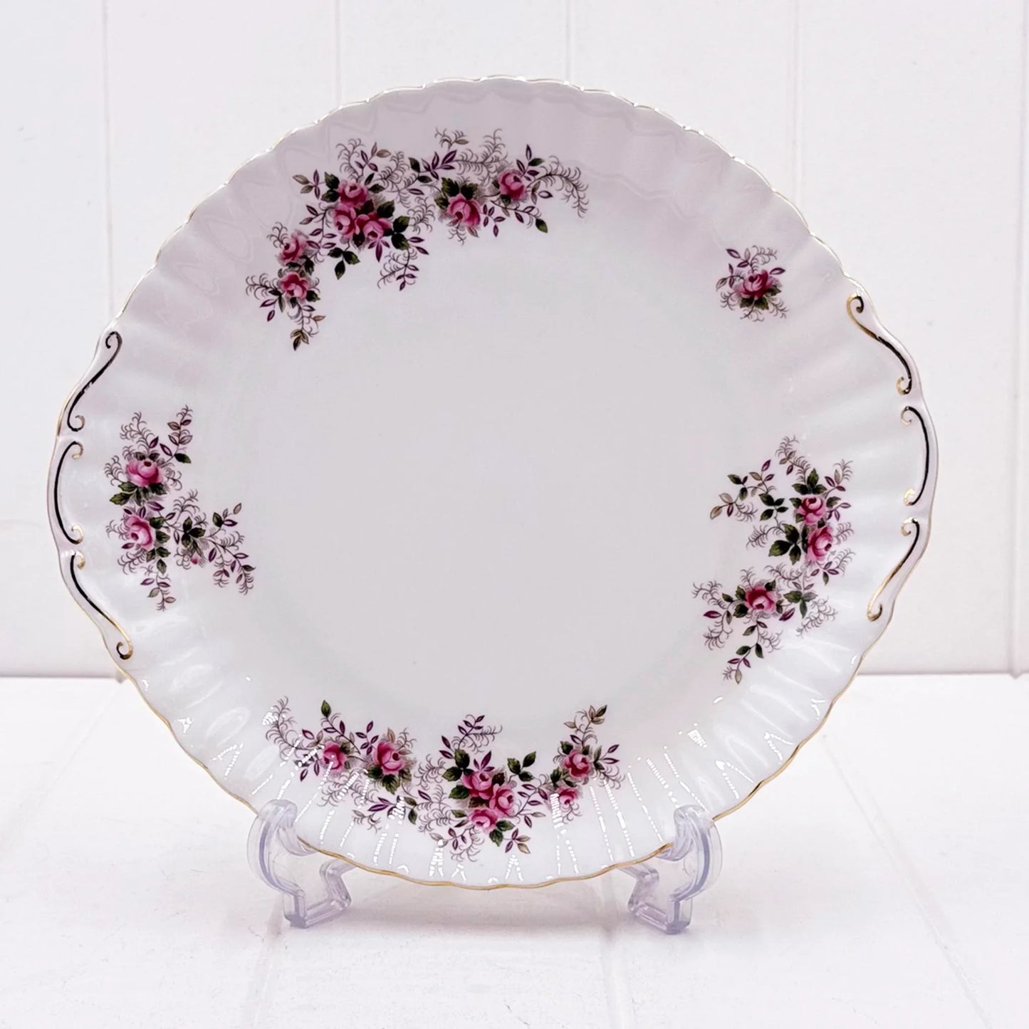 Royal Albert Lavender Rose Tabbed Cake Plate