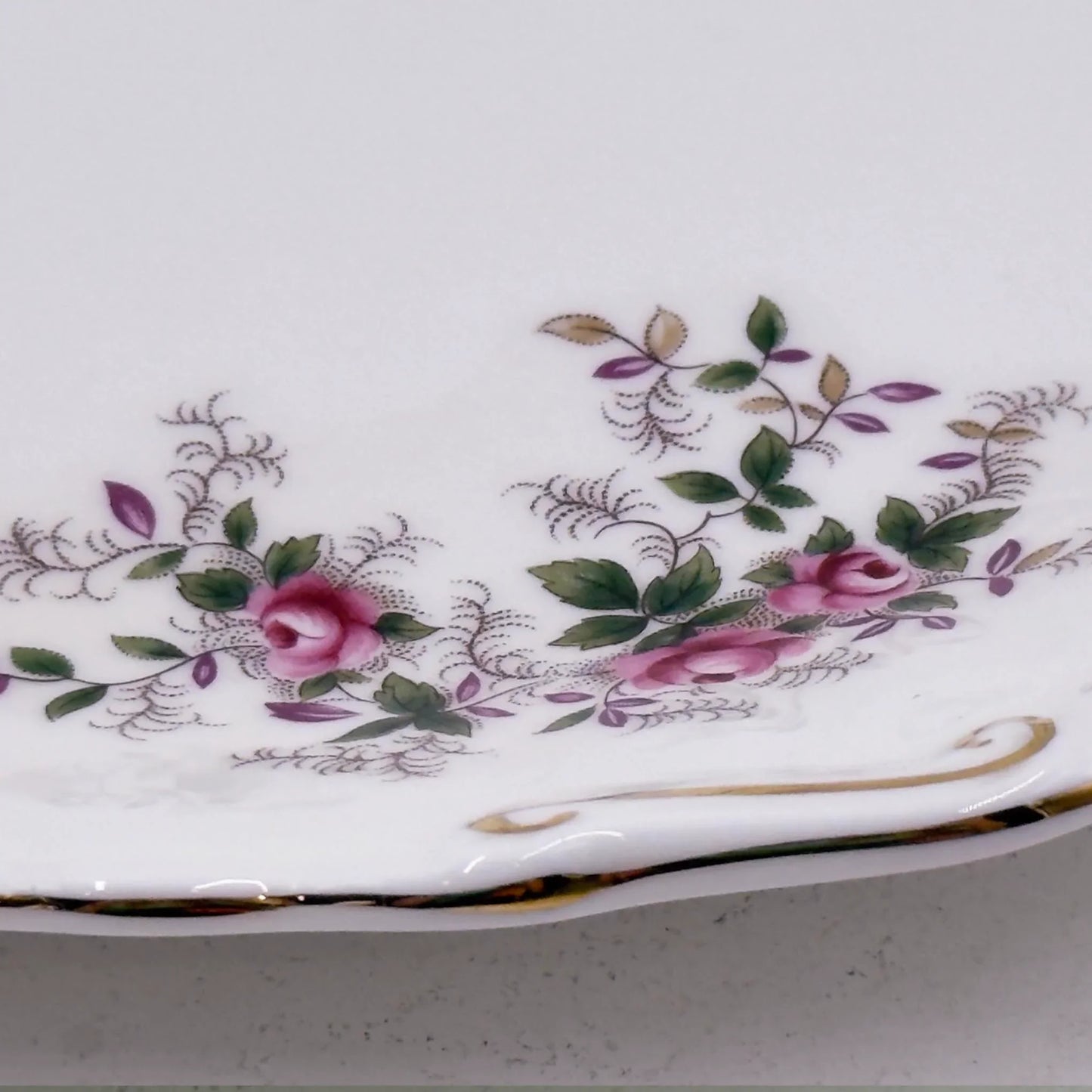 Royal Albert Lavender Rose Tabbed Cake Plate
