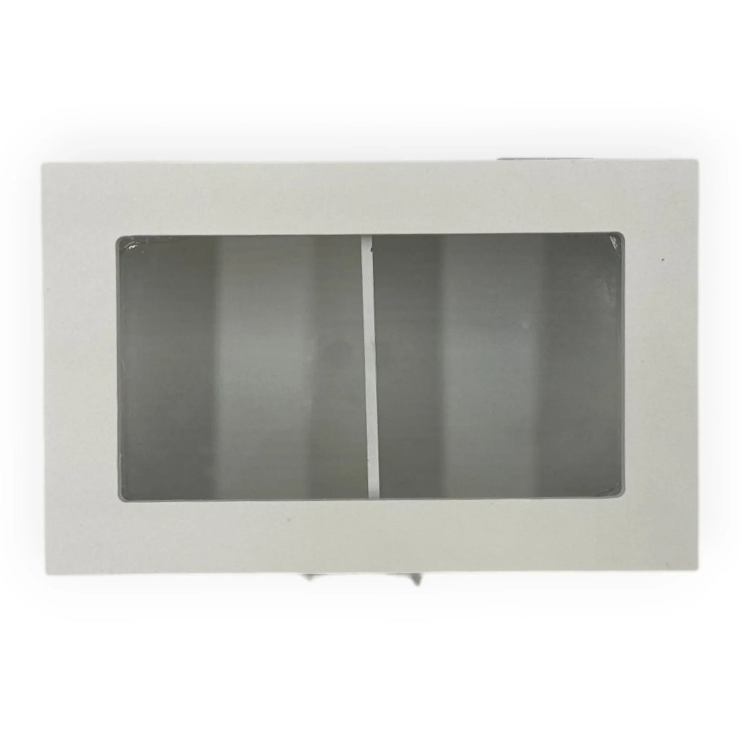 White Rectangle Timber Box - 10cm