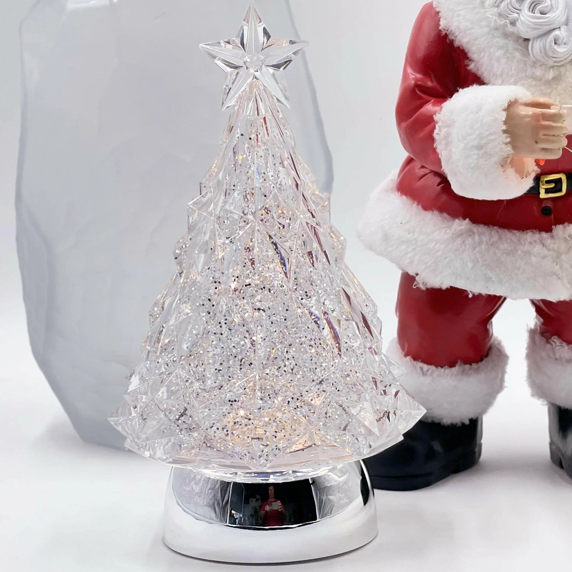 Light-Up Glitter Water Globe Tree - Exquisite Homewares 