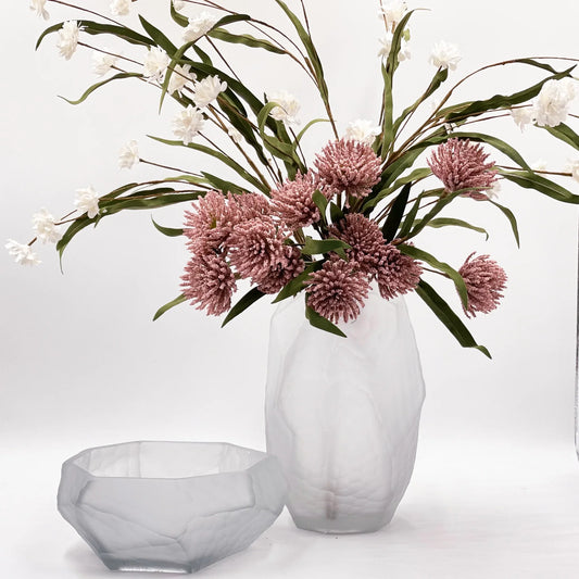 Rufus Vase Frosted White 27cm
