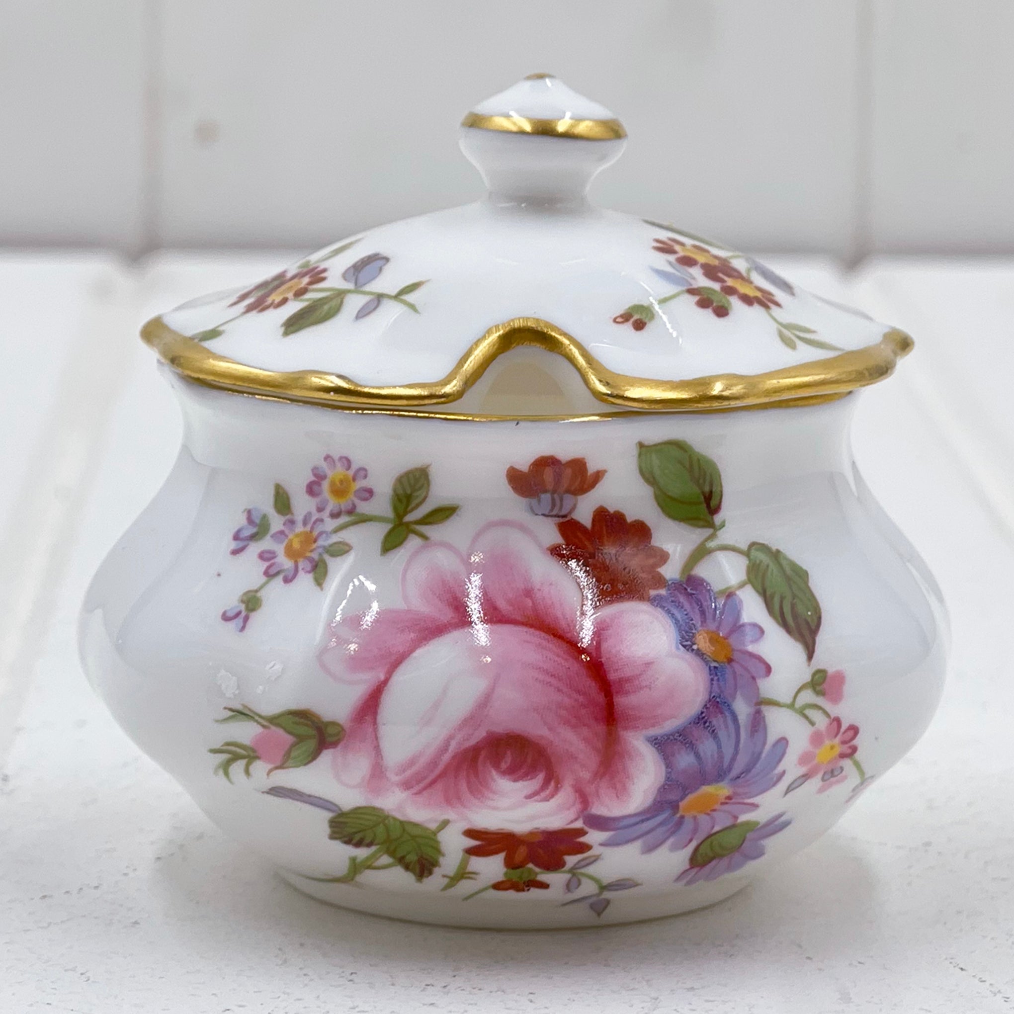 Royal Crown Derby - Derby Posies Mustard Pot