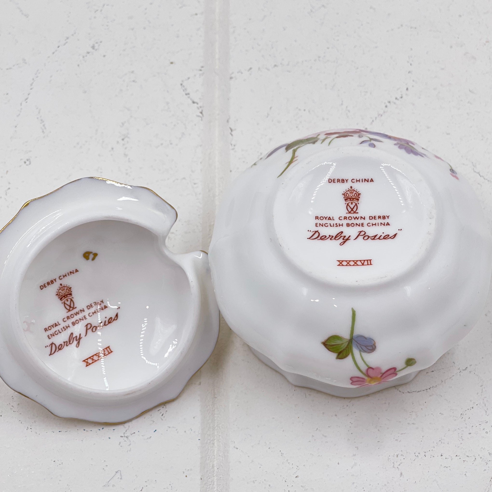 Royal Crown Derby - Derby Posies Mustard Pot