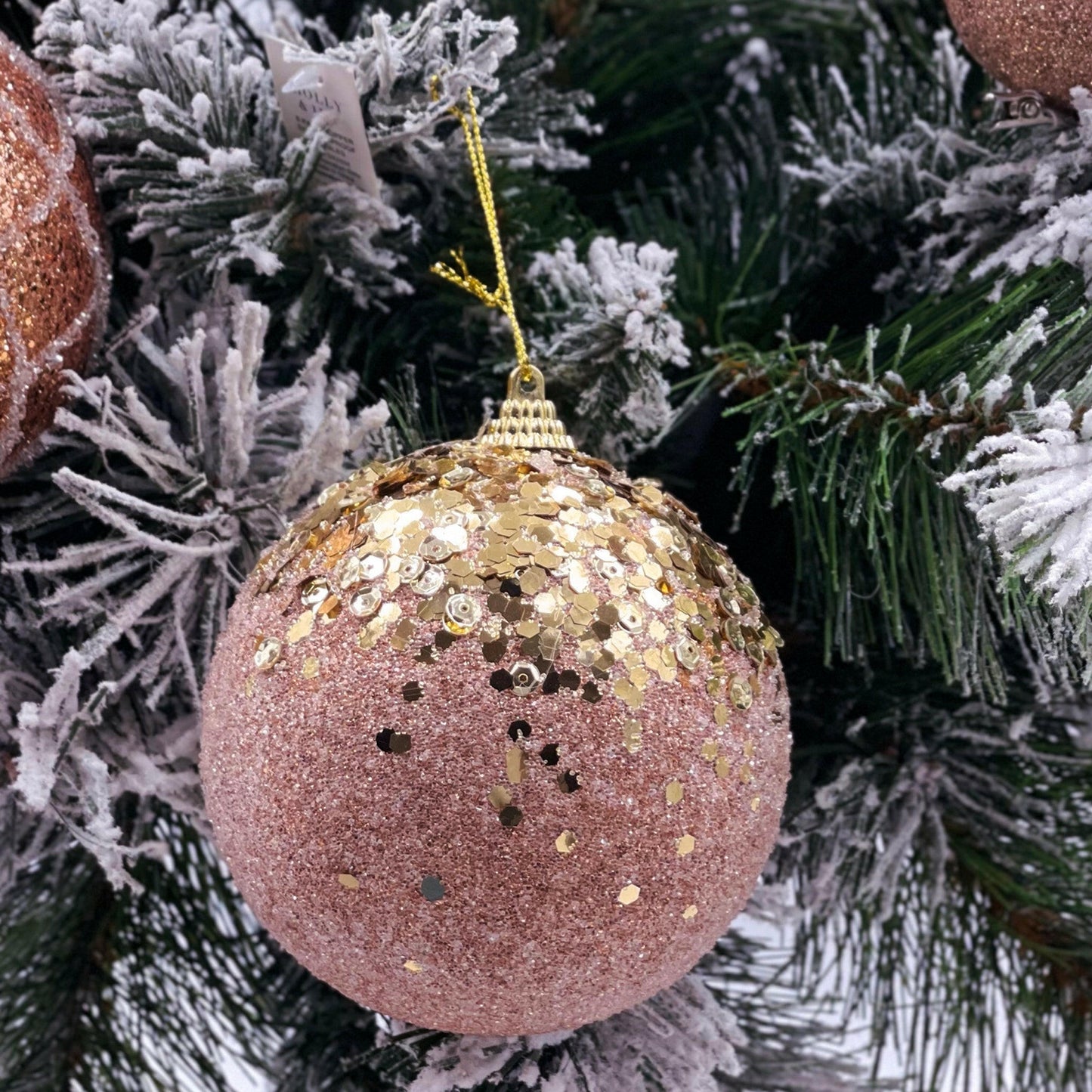 6 Pack Shatterproof Copper Baubles.