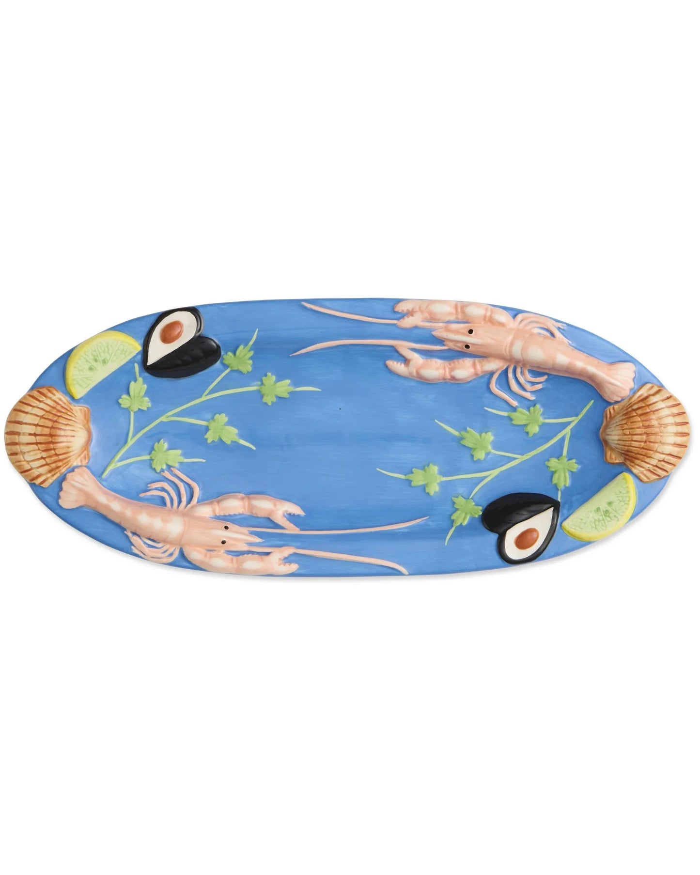 Fruits De Mer Oval Platter Small - 34cm