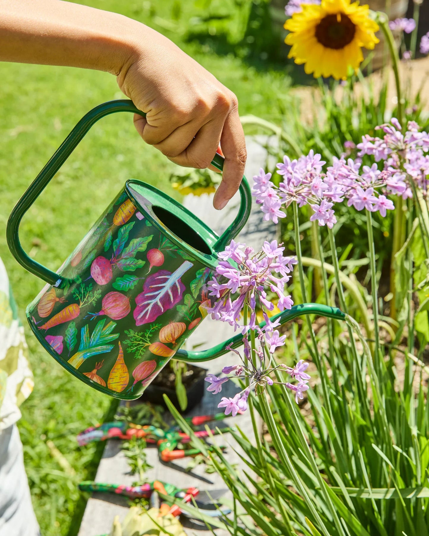 Veggie Soup Watering Can - 1.5L Garden Harvest
