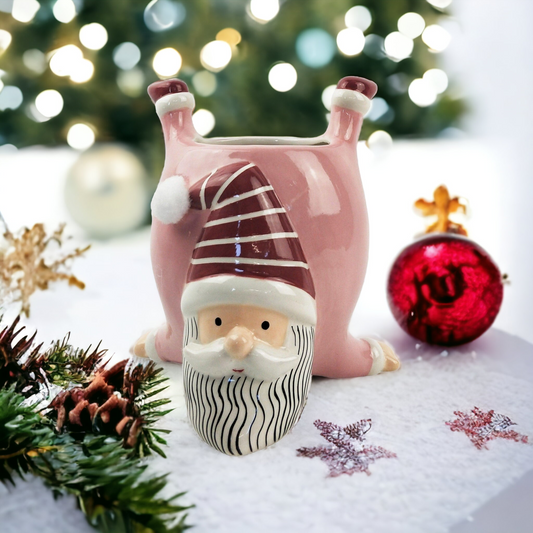 Santa Planter Pink.