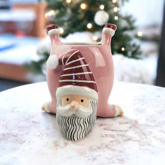 Santa Planter Pink.