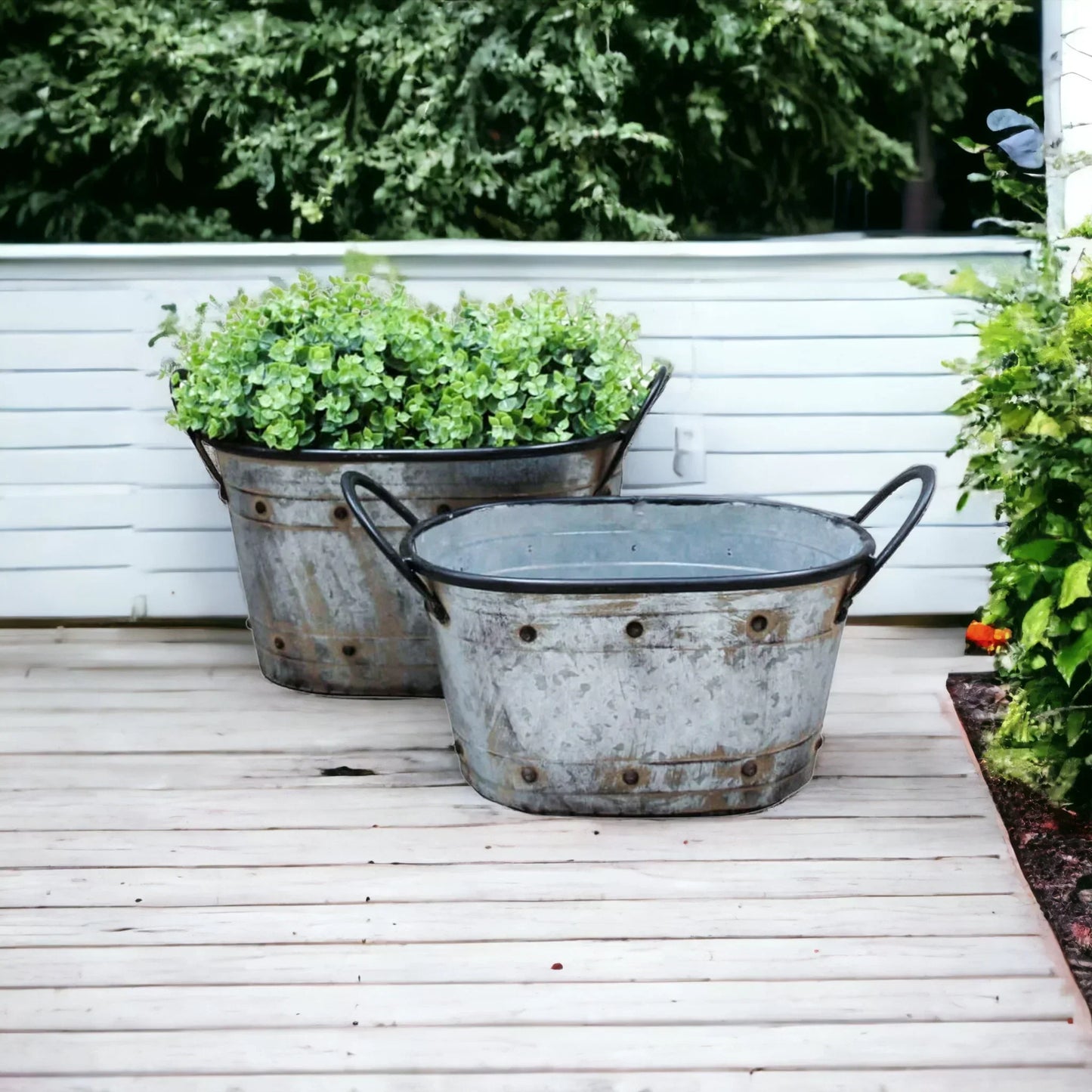 Metal Tub.