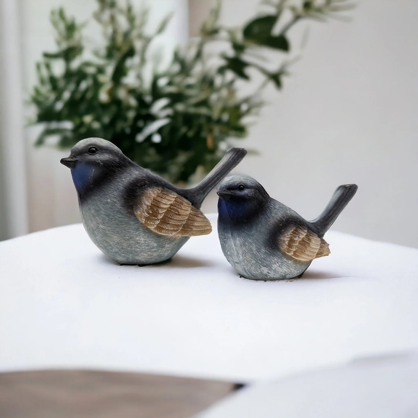 Big Blue Wren 13x8cm