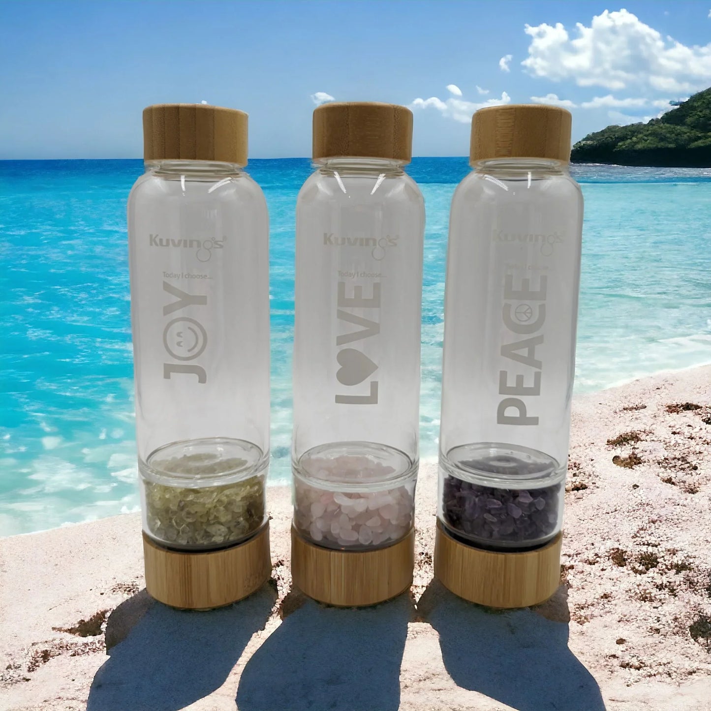 500ml Bottle with Crystal - Peace