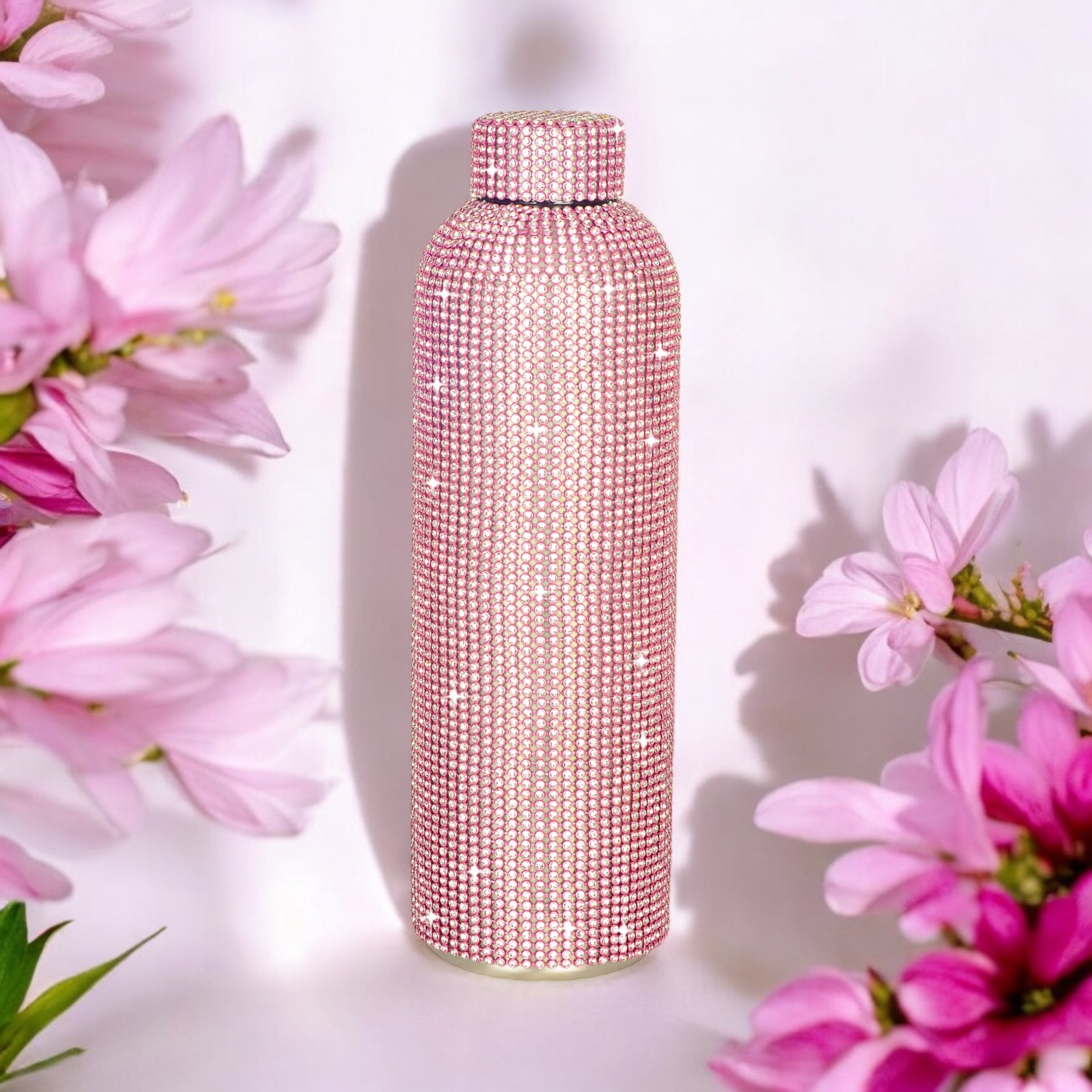 Diamonte Drink Bottle - Pink