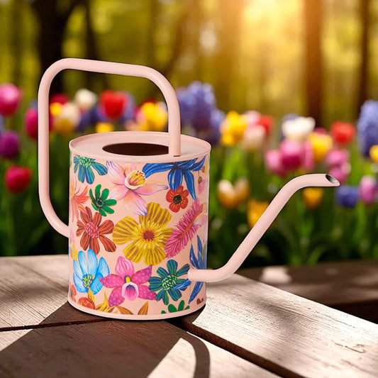 Wild Flowers In Bloom Watering Can - 1.5L Garden Artistry