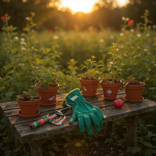 Veggie Soup Garden Secateurs and Gloves Set - 2-Piece