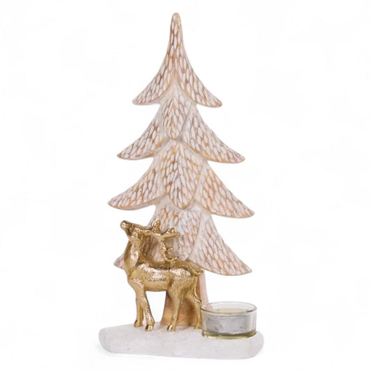 Etched Woodland T/Light Holder