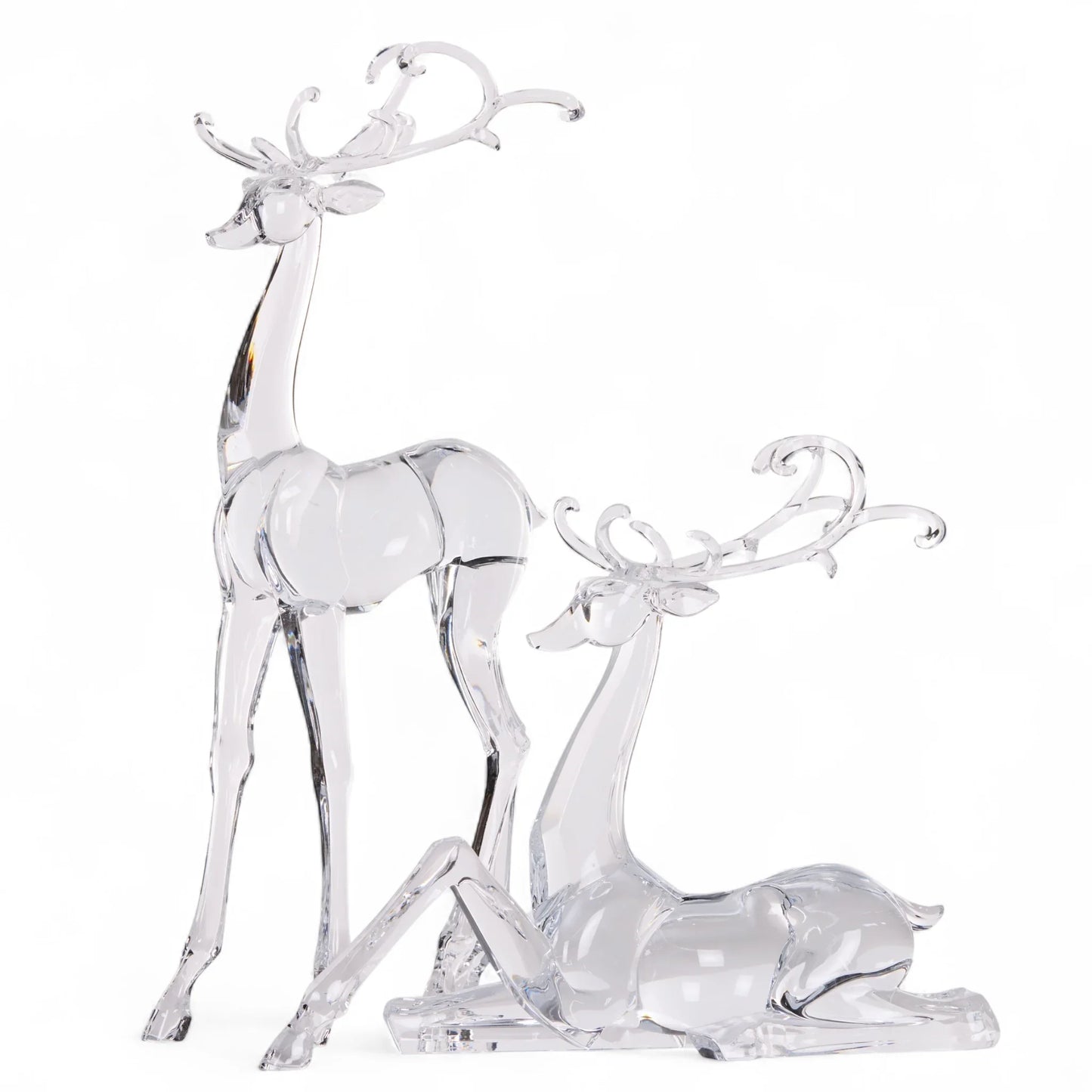 44.5cm Glistening Standing Reindeer
