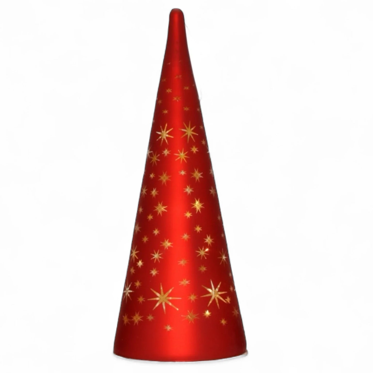 LED 20cm Red Etched Tree