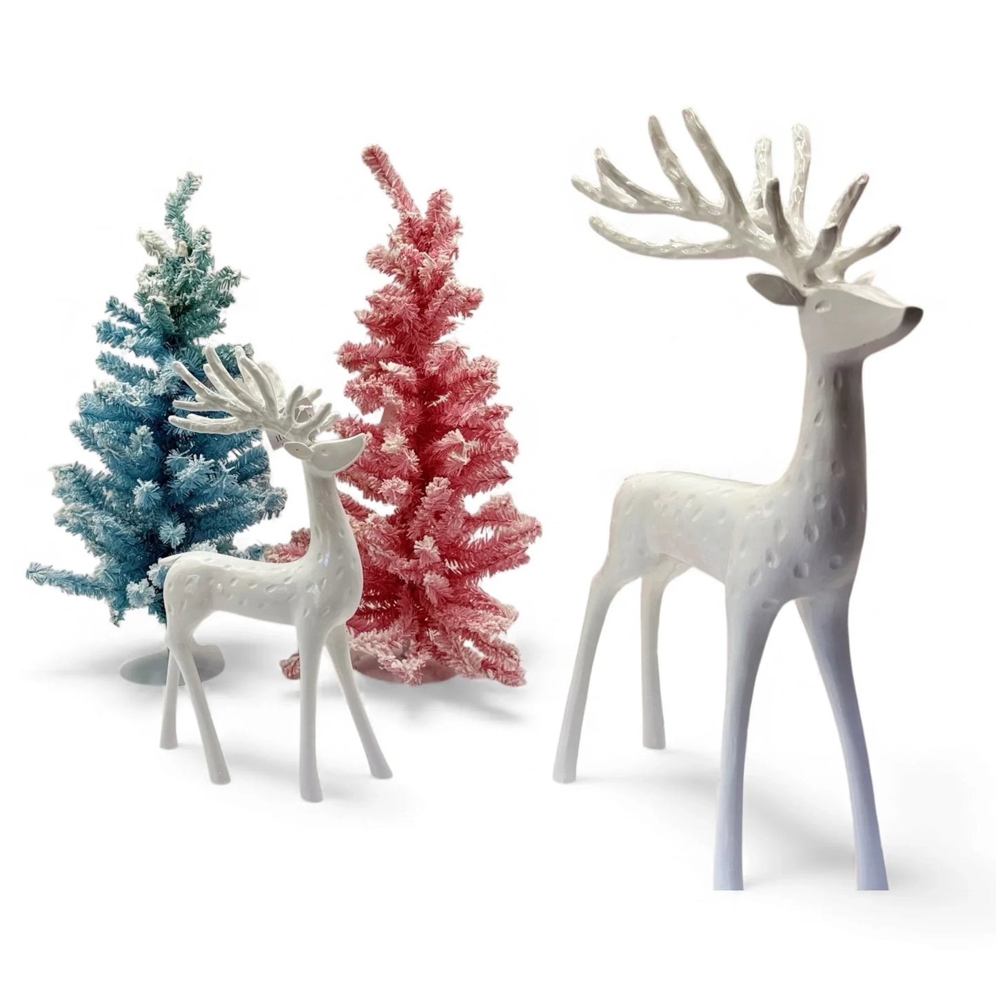White Minimal Reindeer - 31.5 cm