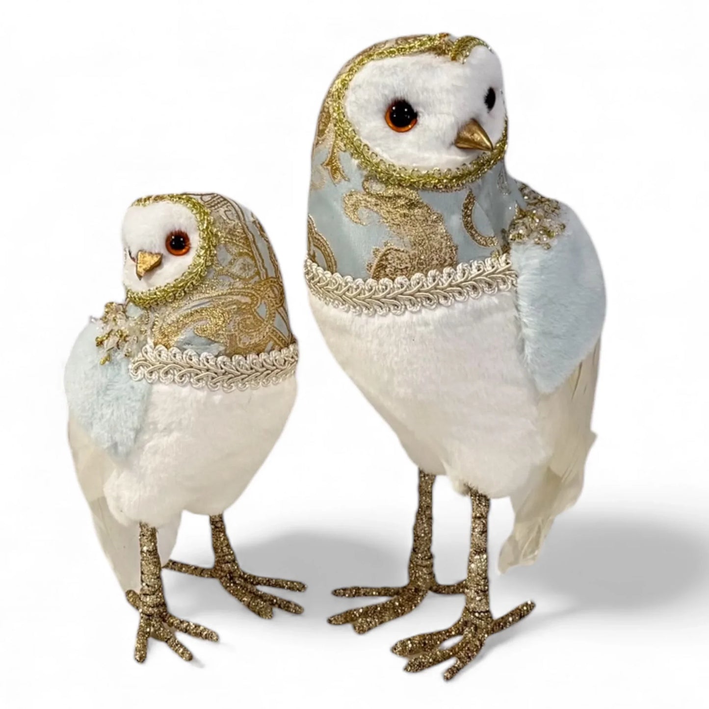 Exquisite Blue Jacquard Owl - 19cm