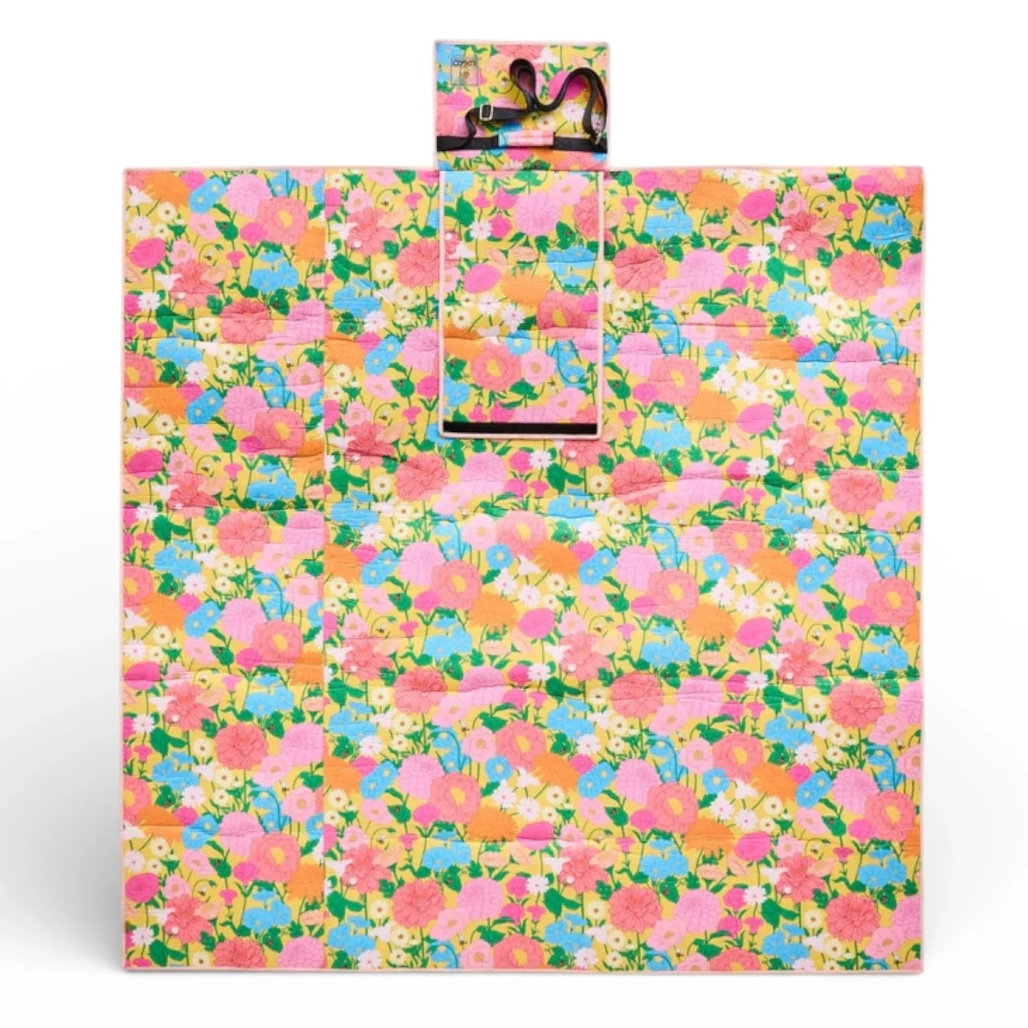 Follow The Sun Yellow Picnic Mat, Water repellent -180x180cm