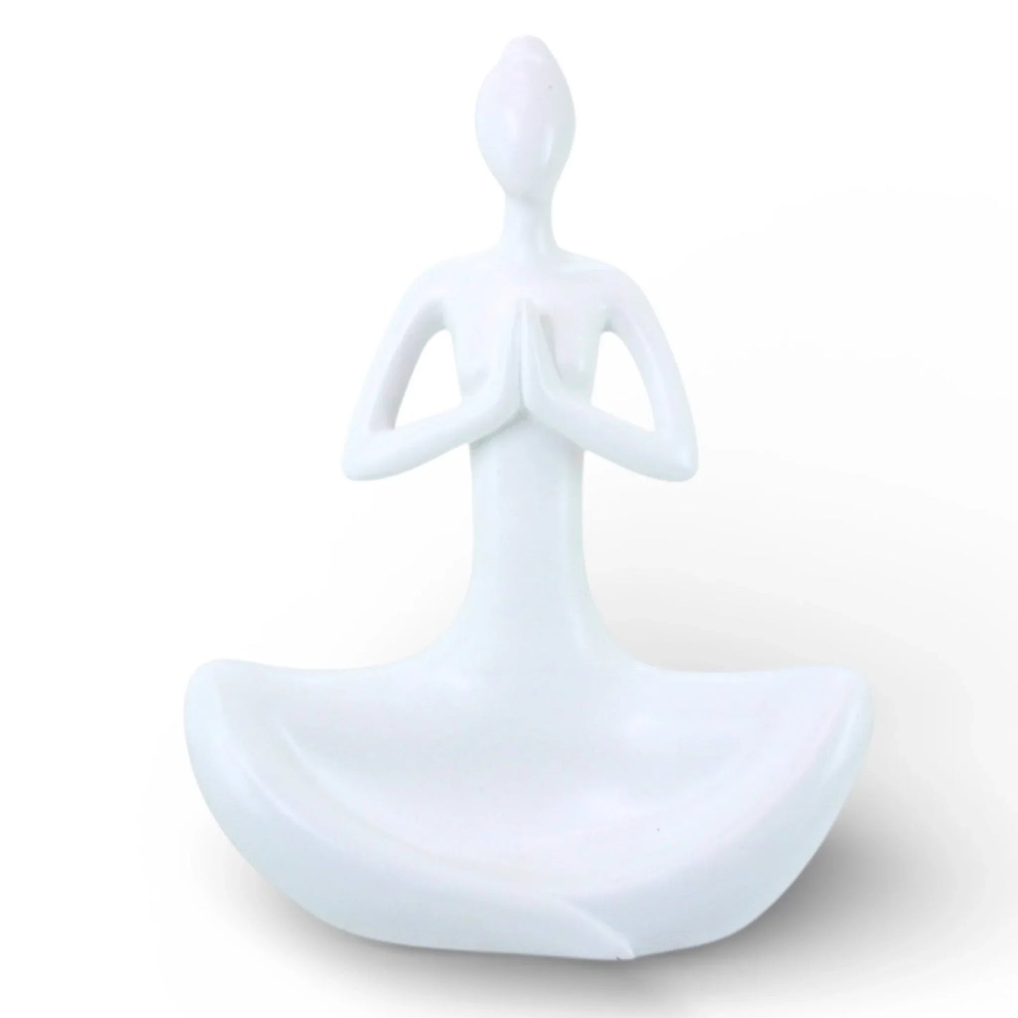 Yoga Lady Matte White 17x24cm