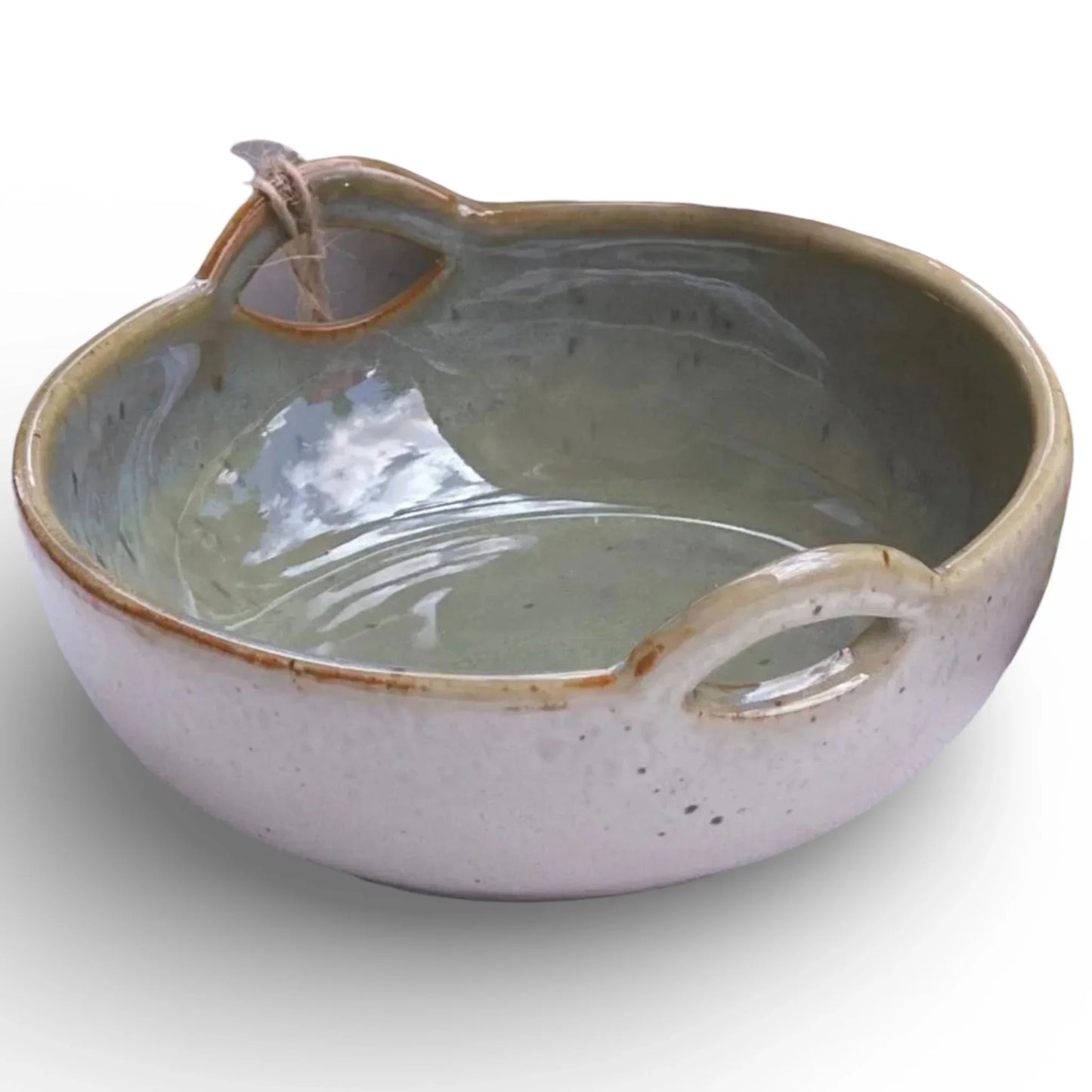 Mediterranean Olive Small Handle Bowl